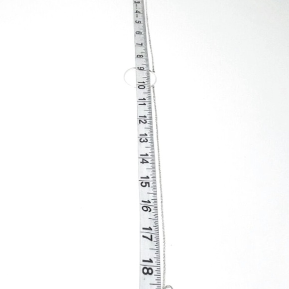 ✨Beautiful Delicate Rare Lele Sadoughi Silver Circle Necklace - Picture 16 of 16